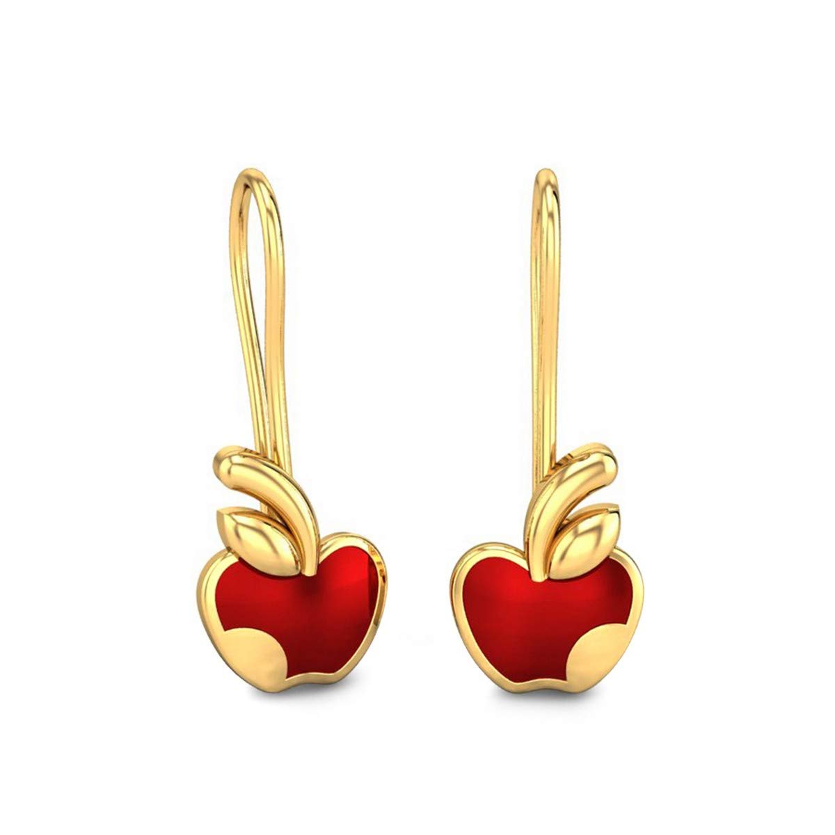 CANDERE - A KALYAN JEWELLERS COMPANY 18K BIS Hallmark Pure Yellow Gold Stud Earring for Kids with English lock closure (B079N9WNP4) Amazon Price History, Amazon Price Tracker