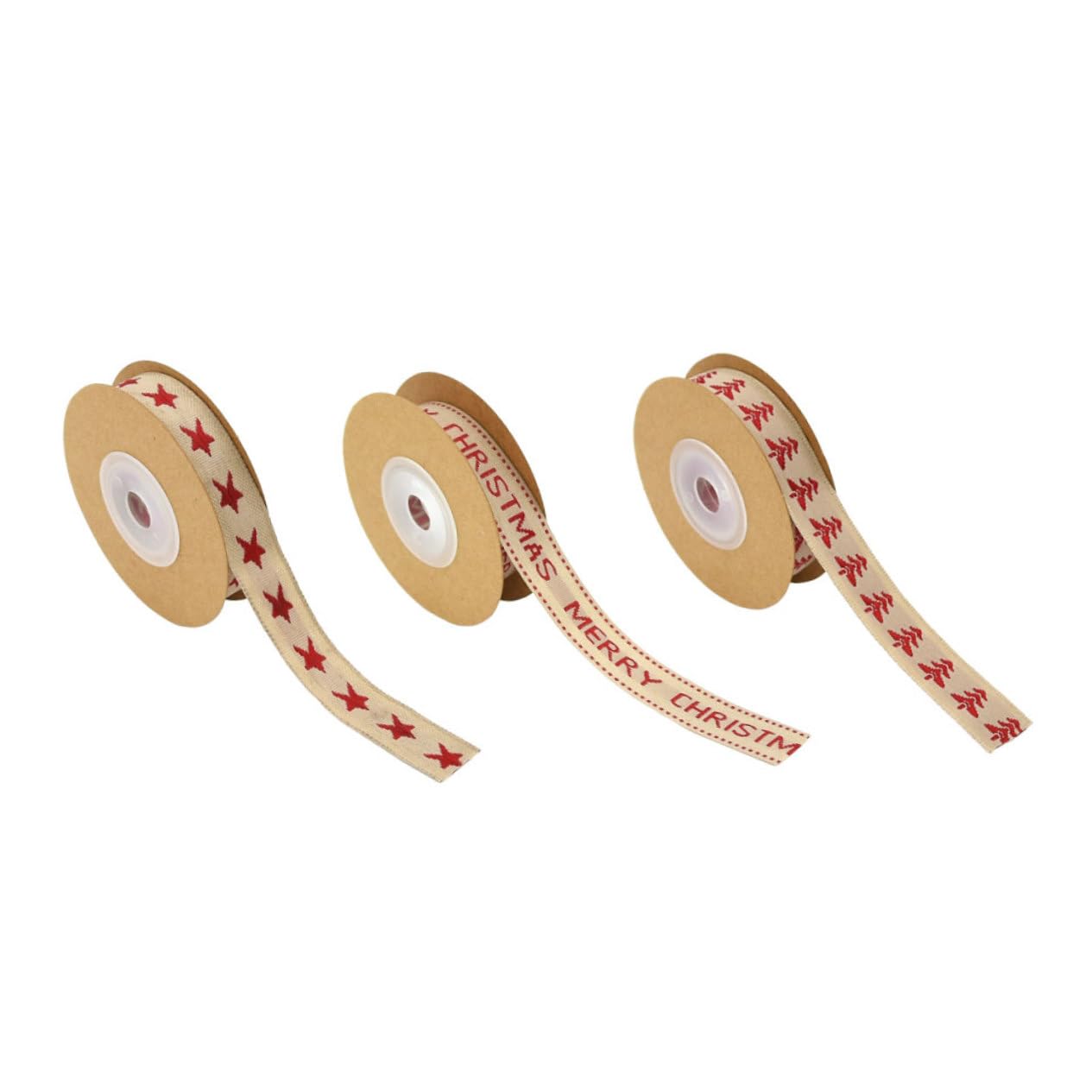 STOBOK 3er-set Weihnachtsband 1 5 Cm Breit Mit Draht Festliche Dekobänder Für Weihnachtsverpackungen Dekorationen 3 Stück X 3