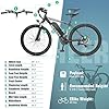 ANCHEER 500W 26" Electric Bike for Adults, [Peak 750W], 48V 10.4Ah Battery, Up to 55 Miles, 3H Fast Charge, Electric Mountain Bike, 2.1" eMTB Tire, 21 Speed, 22MPH Adults Electric Bicycle #4