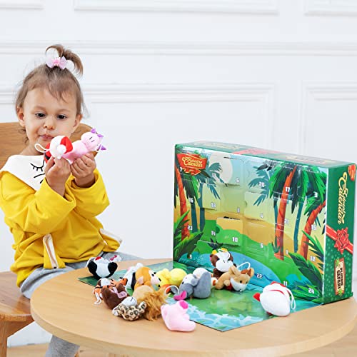 JOYIN 2025 Christmas Advent Calendar with Mini Animal Plush, 24 Days Countdown Advent Calendar with 24 Stuffed Animals, Kids Girls Party Favor, Xmas Gift Classroom Prizes, Christmas Party Favor Gifts – Image 8