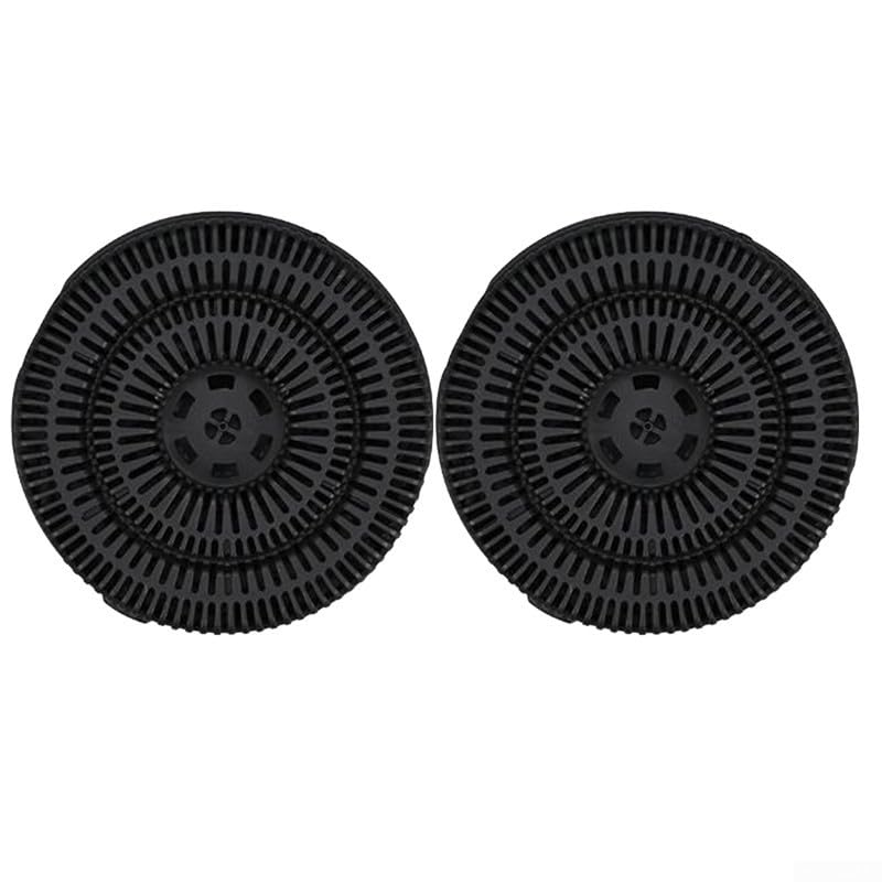 Filtro de carbón para campana extractora de cocina, 142 x 49 mm, 2 unidades, inserto de carbón activado negro