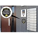 Warning-24-Hour-Security-Camera-System-in-Operation-Professional-Classic-Design-Heavy-Duty-Dibond-Aluminum-Home-Property-Surveillance-SignsVideo-Surveillance-Wall-Sign-Reflective