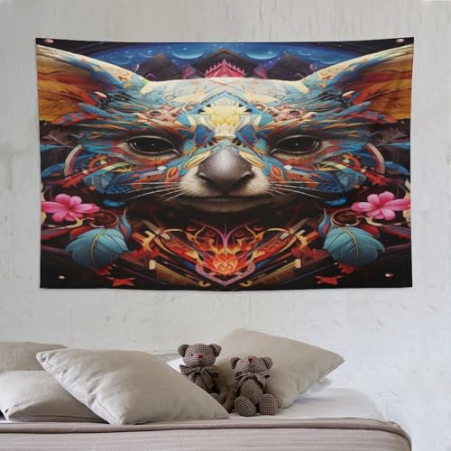 Tapisserie koala tenture murale chambre enfant décoration salon tissu grand format PAZZK