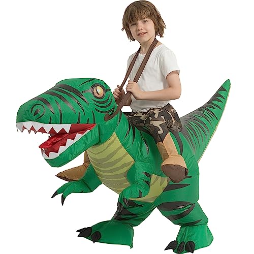 tasanor Blow Up Raptor Costume,Inflatable Costumes for Kids,Inflatable