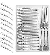 30 Pack Metal Hair Clips, 3.54 Inch Metal Duckbill Hair Clips No Crease Hair Clips for Women Hair...