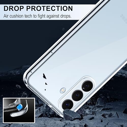 Image of CEDO Samsung Galaxy S26 (5G) Clear Case | Soft Flexible Slim-Fit | Full Body 360 Protection Shock Proof TPU Back Cover (Transparent)