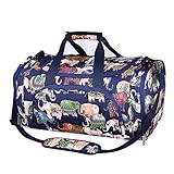 MOSISO Sports Duffel with Shoe Compartment Elephant Gym Bag for Men/Women Dance Travel Weekender, Blue