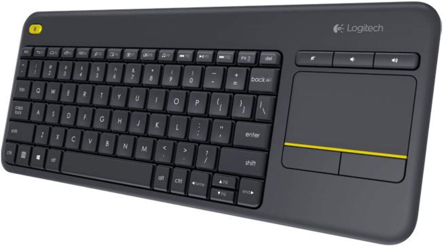 Logitech K400 Plus Wireless Touch Keyboard Black
