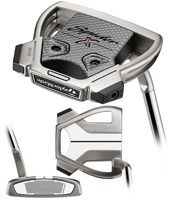 Putter Spider X Hydroblast SX-92 TaylorMade col d'écoulement pour gaucher exigeant
