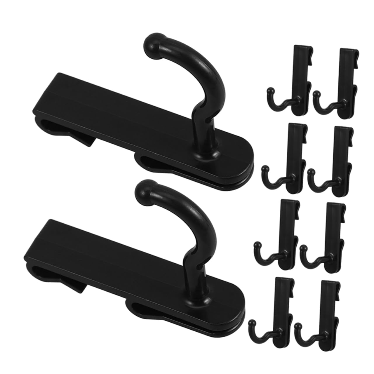 DECOMELODY Abs Pegboard Utility Hooks for Grid Wall Multi Purpose Wall Storage for Home and Office Organization