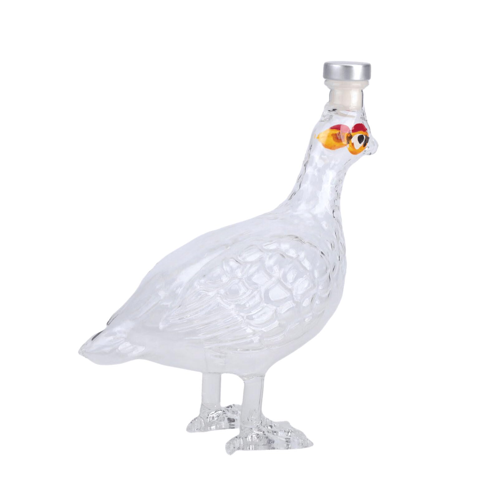 carotoe Hand Crafted Rooster Shape Glass Decanter Set for Whiskeys and Wine with Unique Animal Styles Home Pubs Party Decor Drink Serving Set Glass