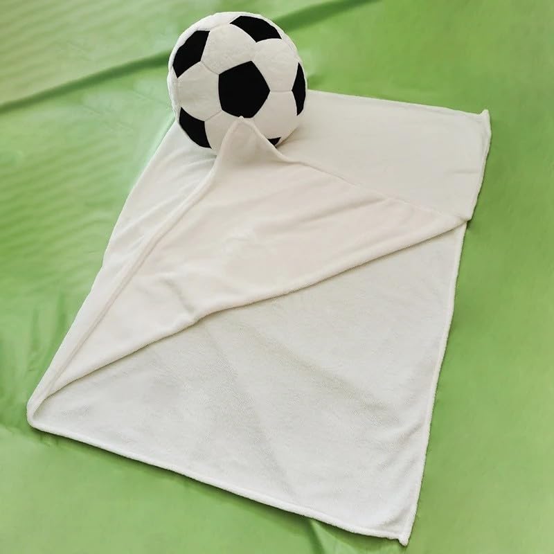 Cozy Soccer-Themed Plush Pillow & Blanket Set – Perfect Soccer Gift for Kids and Teens – Soft Toddler Blanket and Football Decor Ideal for Boys Rooms – Cozy Travel