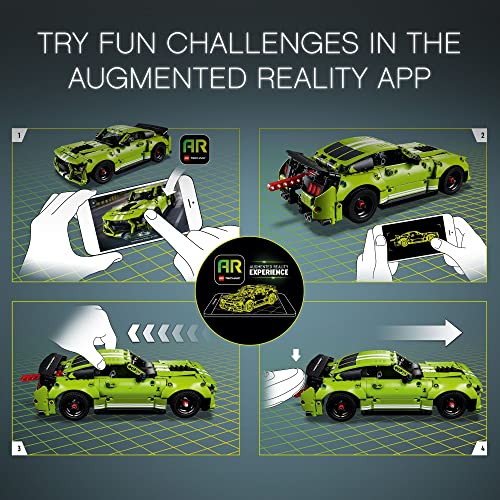 Image of LEGO Technic Ford Mustang Shelby GT500 Toy Car - Building Toy for Boys & Girls, Ages 9+ Years - Pull Back Car W /AR App for Pretend Play - Gift Ideas - 42138