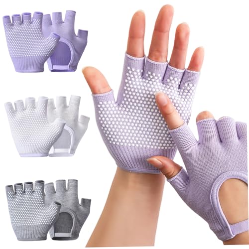 Guantes de Entrenamiento Transpirables con Agarre para Ejercicio y Pilates