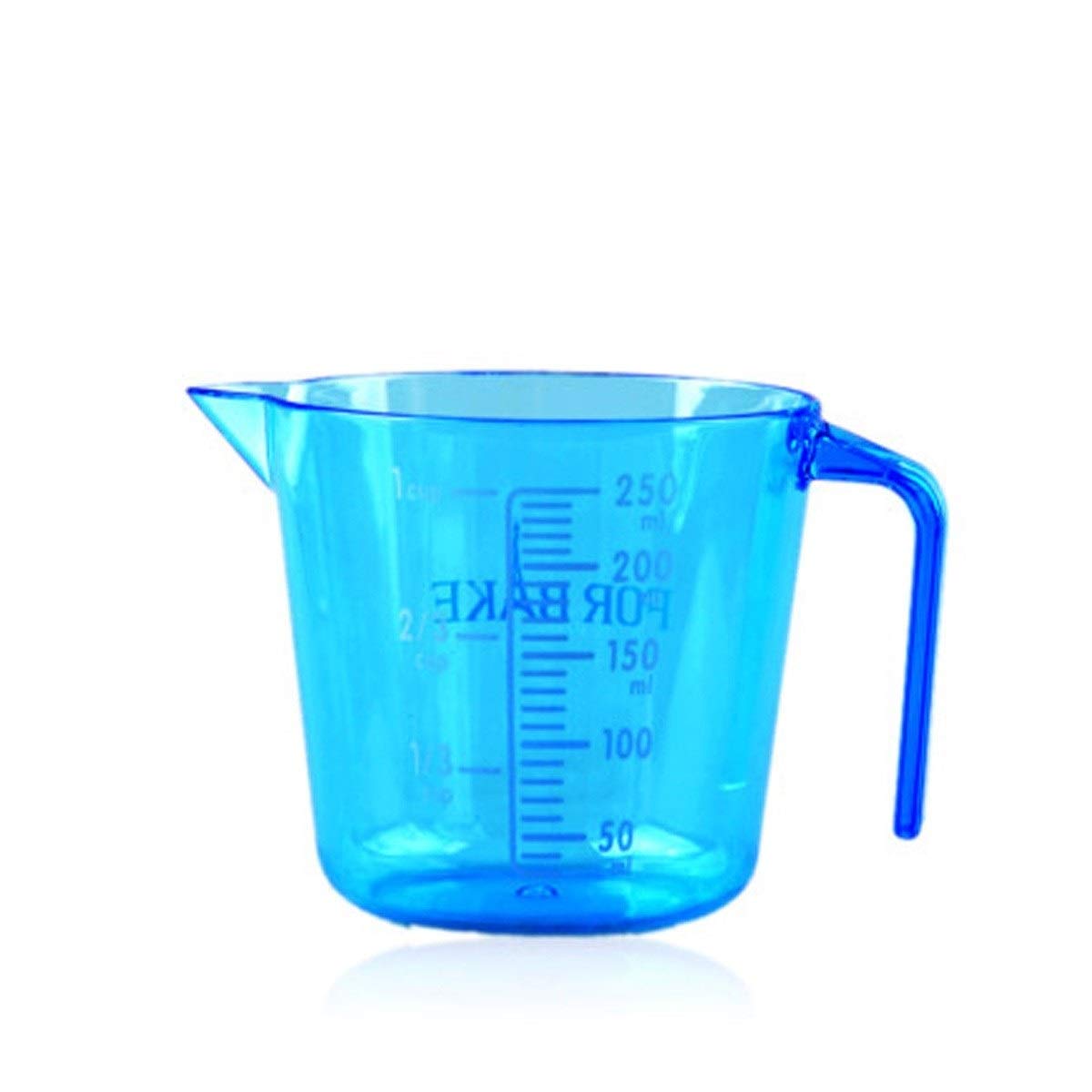 Sticker Mural Tasse à mesurer-Outils de Cuisson Tasses à mesurer en Plastique Deux échelles avec poignées Outil (Taille : 250 ML) (250 ML)