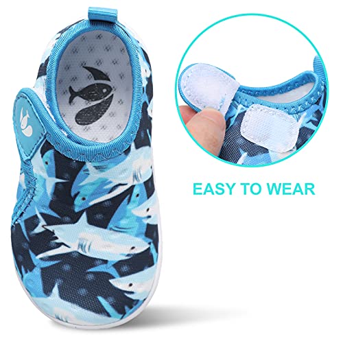 Image of FEETCITY Boys Girls Water Shoes Kids Aqua Socks Quick Dry Barefoot for Beach Swimming Pool