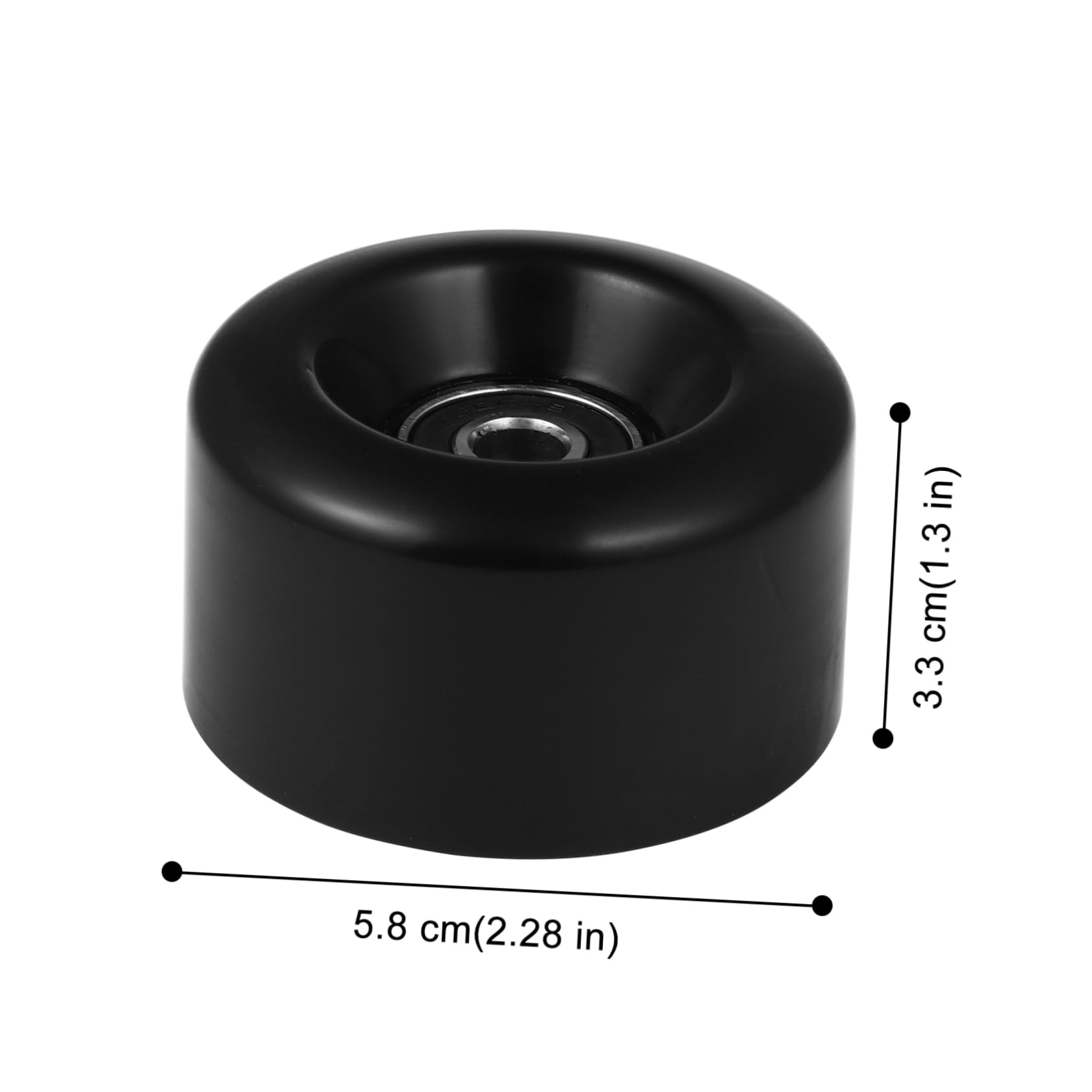 HEMOTON 4Pcs Wear Resistant PU Skates Wheels with Bearings for Double Row Roller Skating Smooth Fast and Supportive Outdoor Accessories for Beginners