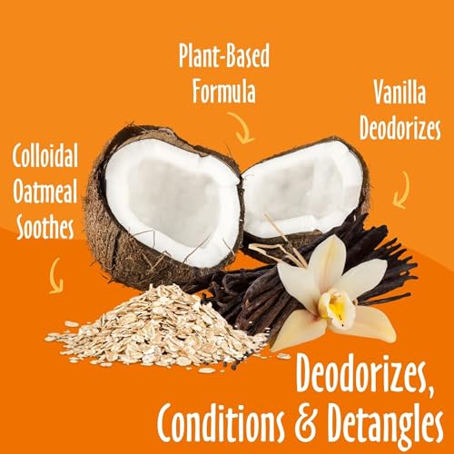 Image of earthbath Vanilla & Almond 3-in-1 Dog & Puppy Deodorizing, 8 Oz (2 Pack) | Dog Odor Eliminator for Strong Odor, Cruelty-Free Cologne, Wash Spray, Made in USA
