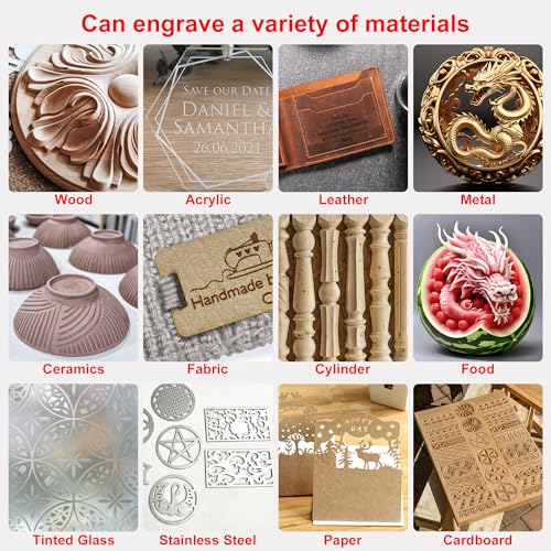 Coolook CNC Router Machine, Upgraded 3 Axis Engraver Machine with Controller, All-Metal CNC Router Machine for Metal, Wood, Acrylic, Working Area 400×400×80mm - Image 6