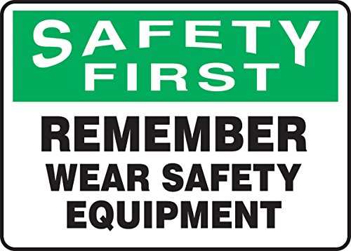 Panneau de signalisation Safety First pour atelier et usine