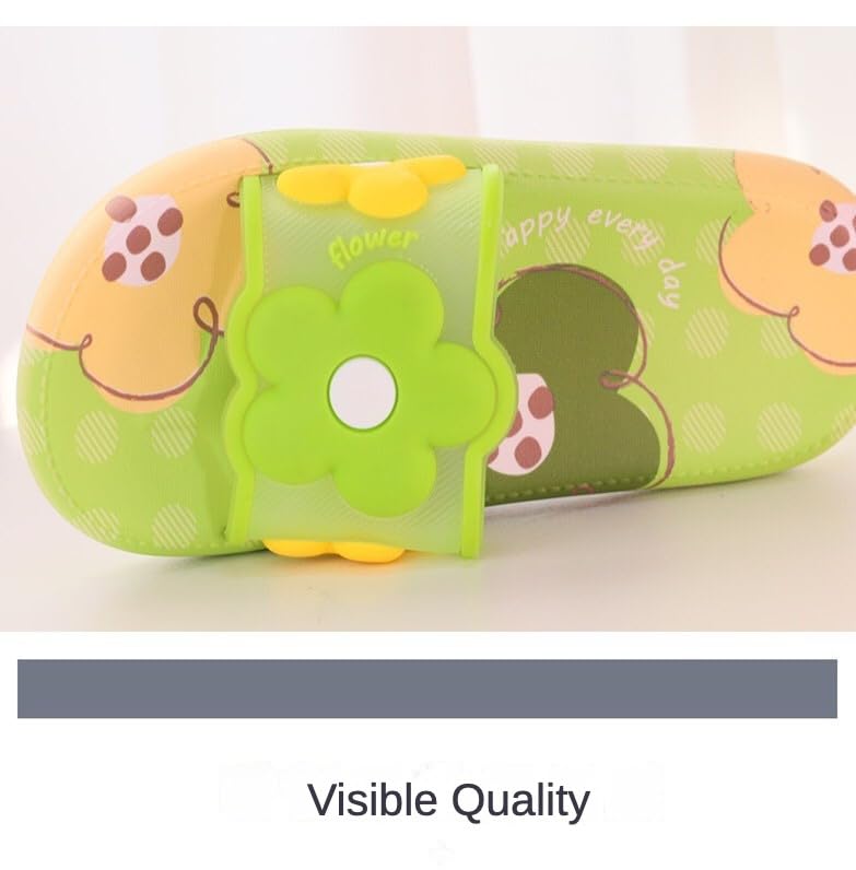 Loizziuy Women's Summer Cartoon Non-Slip Slippers Floral Cute Cat Soft Bottom Bathroom Thick Bottom Slides3