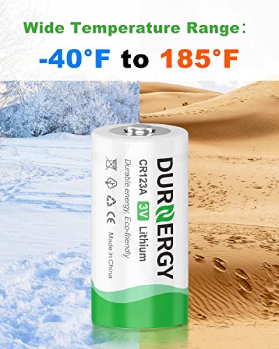 Durnergy Cr123A 3V Lithium Battery 16 Pack, 10 Years Shelf Life, 123 Batteries Lithium thumb #3