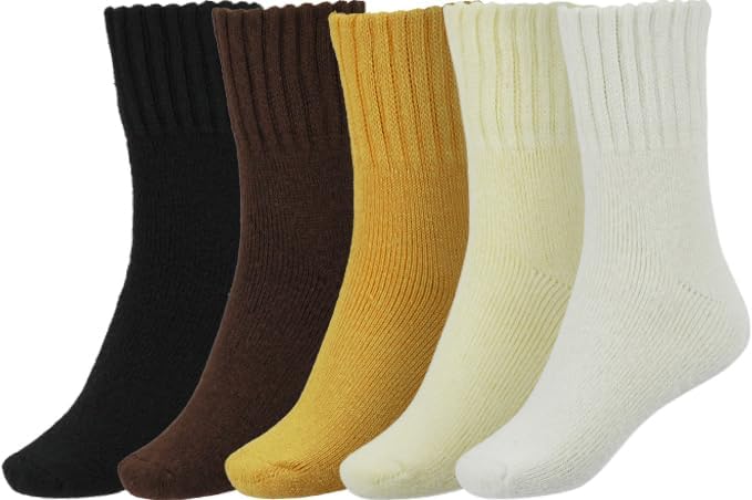 Black Brown Yellow Mikyellow White -5 Pairs