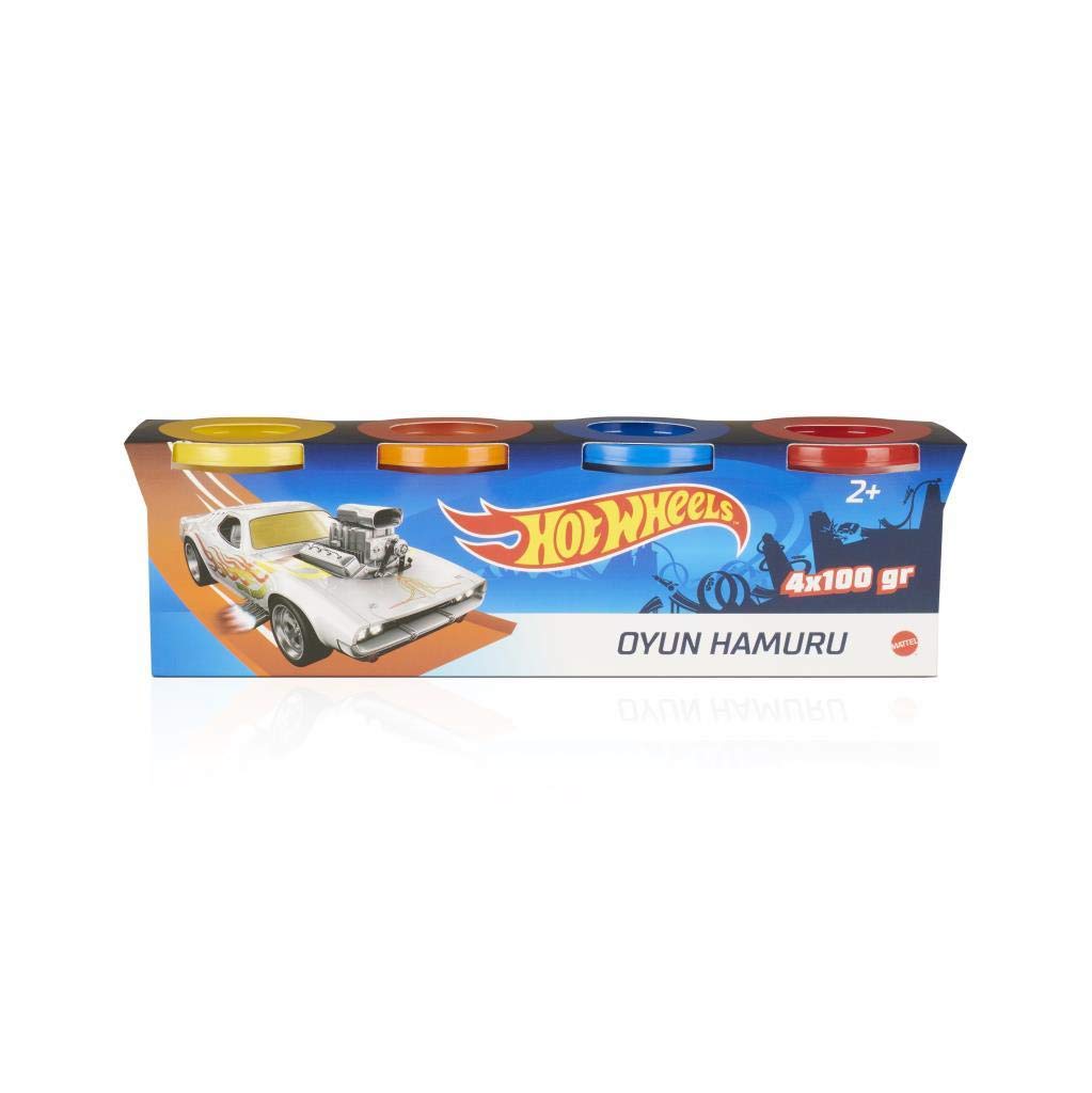 Hot Wheels Oyun Hamuru 4'lü Paket - (4 x 100 gr)