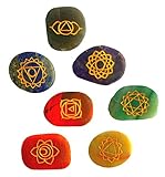 esoterik schmuck shop 7 Chakren per Hand in Gold eingraviert - handgefertigt