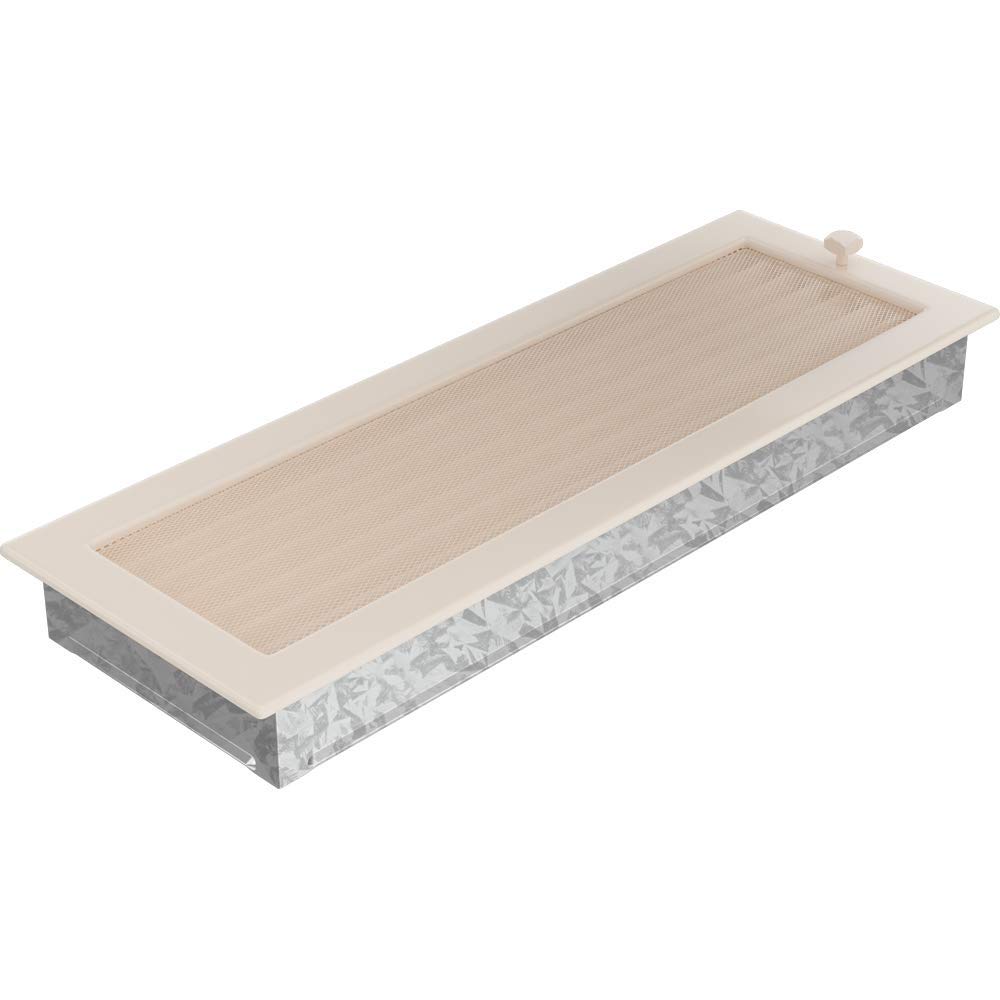 KRATKI Ventilation Grille Fireplace Grille 17 cm x 49 cm Cream with Blinds, 17 x 49 cm - Image 2