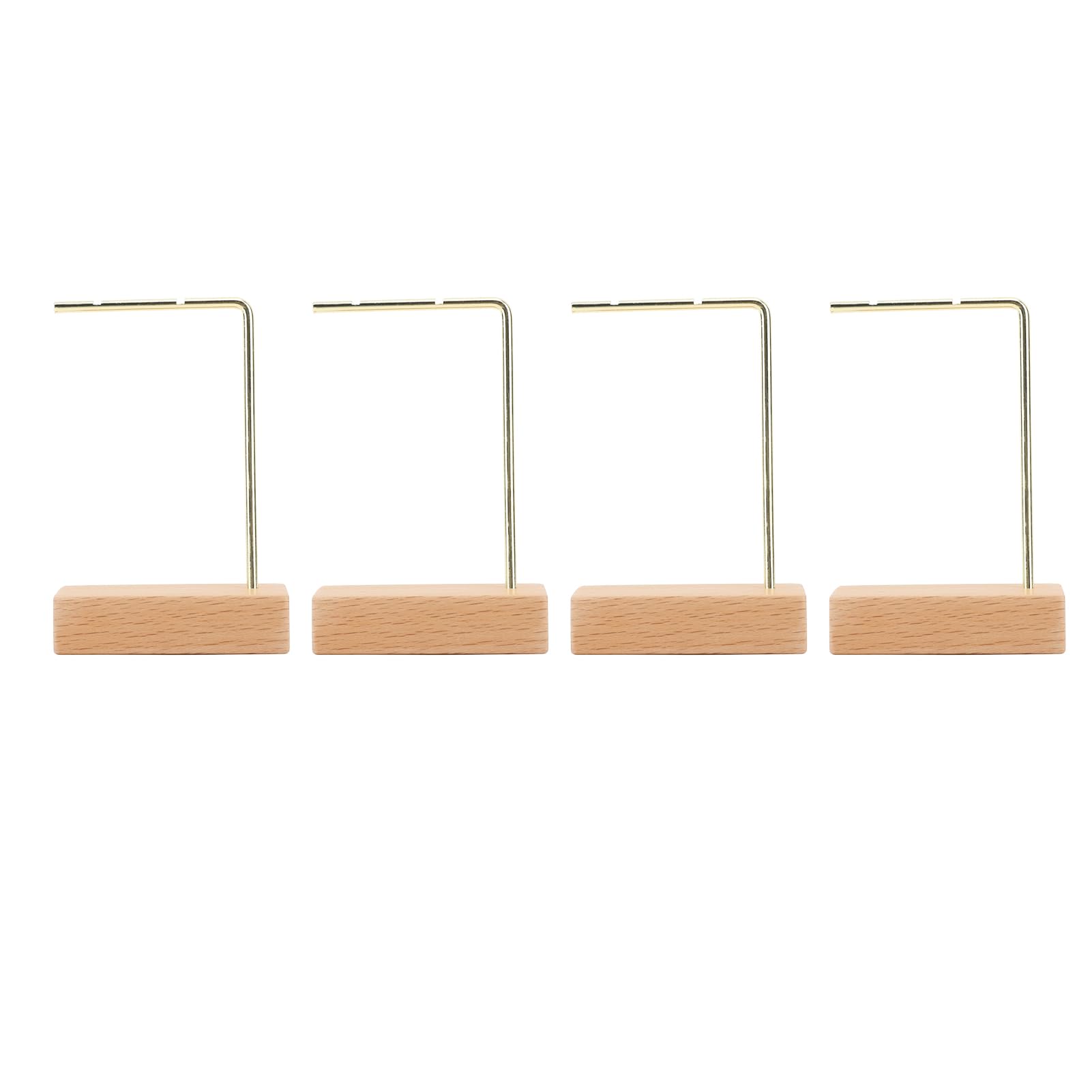 Muiltvoe 4pcs Small Earring Display Stand Metal Bar Earring Hanger Jewelry Organizer Holder for Retail Store Photography Prop