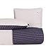 Tommy Hilfiger Just Contempo Housse de coussin en satin Bleu marine 40 x 80 cm