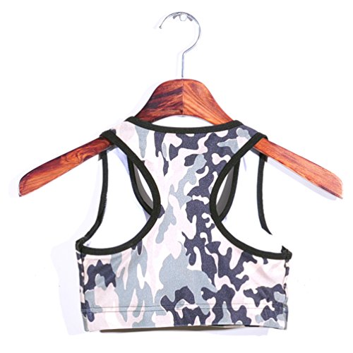 Image of Sister Amy Women's Aerobics Gym Dance Yoga Vest Printed Sports Bra Top Vest