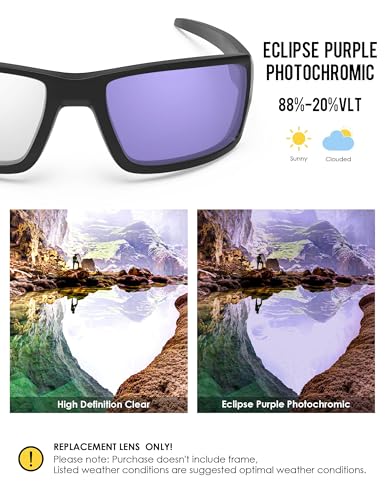 Image of BLAZERBUCK Anti-salt Polarized Replacement Lenses for Oakley Double Edge OO9380 Sunglass