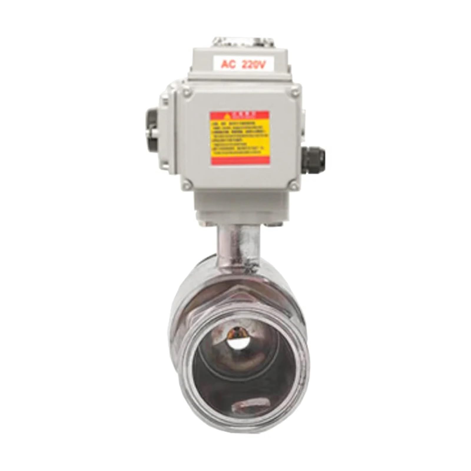 VSPPJYFG 76mm High Platform Electric Ball Valve 220V 110V 12V 24V Stainless Steel Clamp Type Quick-fit Through Ball Valves(24VDC)