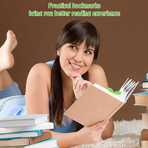 Yking Sprout Little Green Bookmarks Silicone Grass Buds Creative Green Bookmarks, Gifts For Book Lovers Reading, Set Of 8 #TOP5