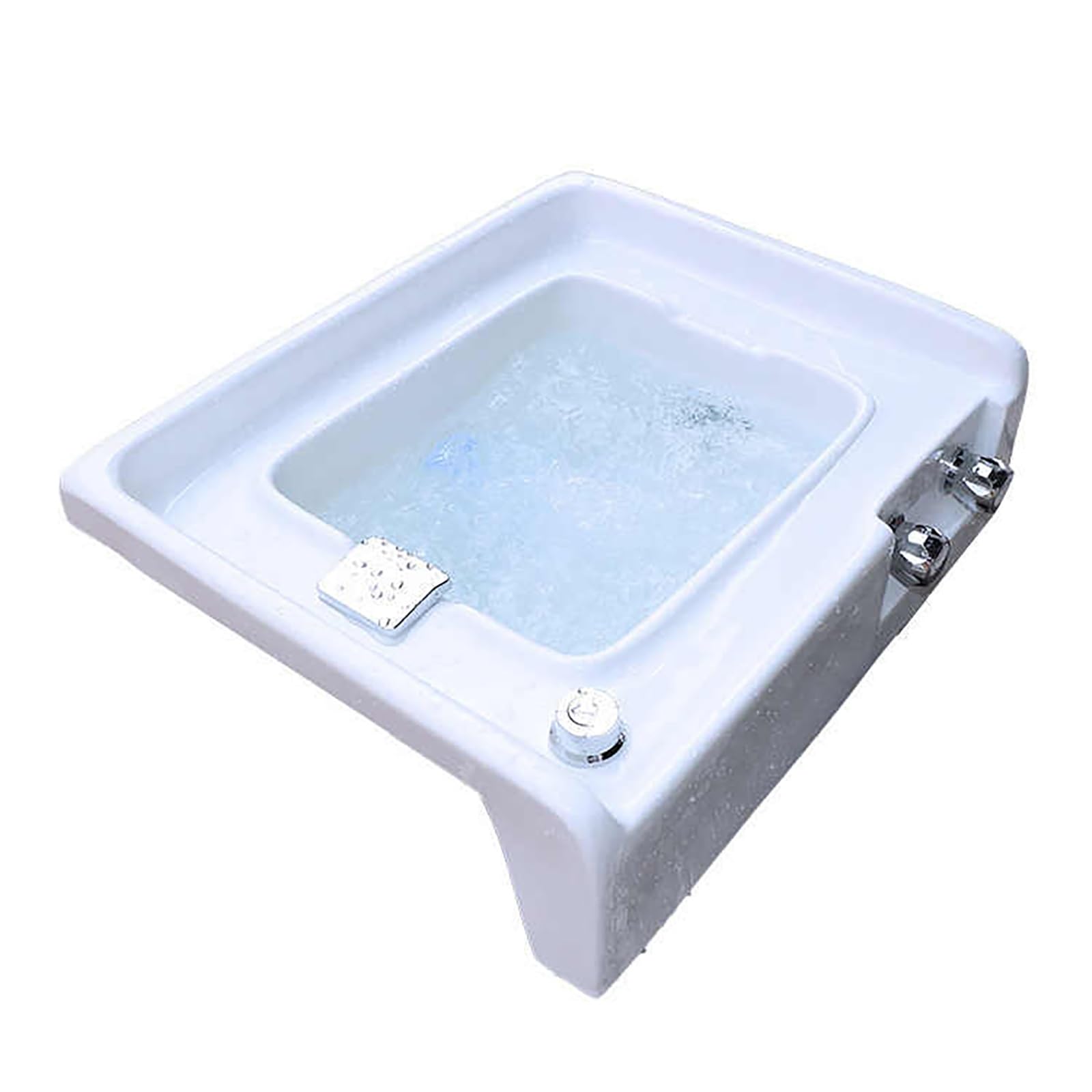 Akrylowa miska do pedicure do kąpieli stóp pedicure wanna spa wanna do kąpieli stóp wspiera moczenie w ciepłej i zimnej wodzie, z podniesionymi węzłami masującymi dla relaksu stóp