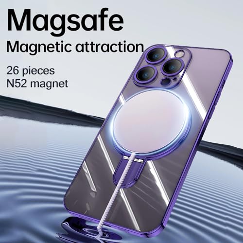 Coque iPhone 15 compatible MagSafe transparente avec anneau magnétique - 4