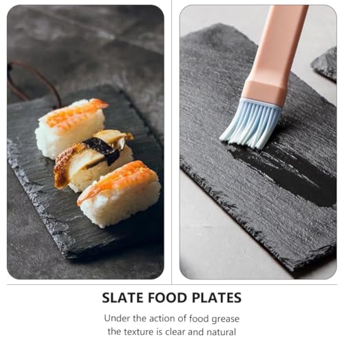 2 Platos de Sushi de Piedra 25x12 cm Antideslizantes miniatura 3