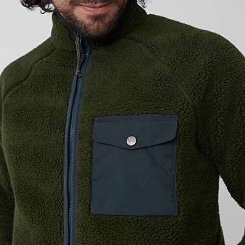 Fjällräven Herren Vardag Pile Fleecejacke, Deep Forest, L