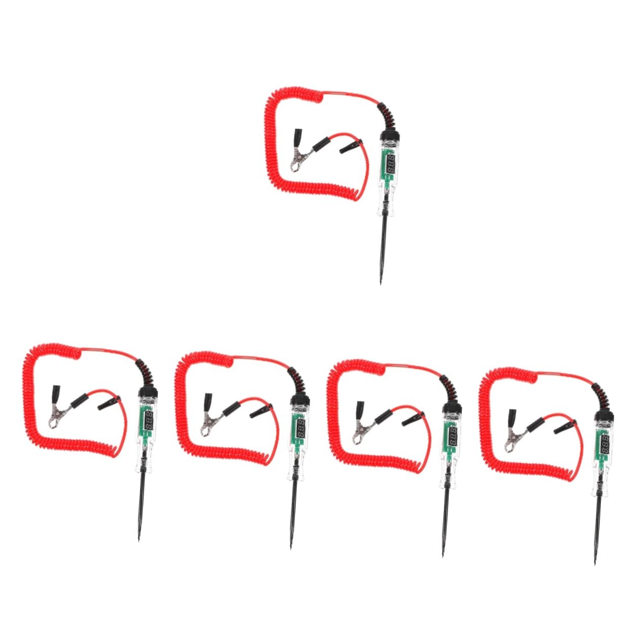 5 Pièces stylo de test numérique multimètre lumière jauge testeur de circuit numérique de voiture testeur de circuit de véhicule automobile de voiture Plastique