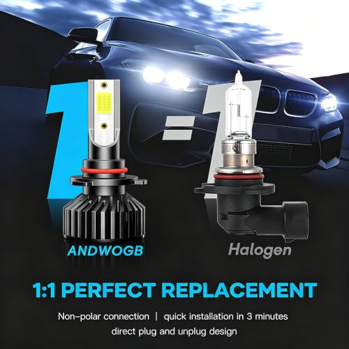 Image of Lights compatible for Toyota Prius 2010 2011 2012 2013 2014 2015 High Low Beam Bulb Super Bright for Off-Road Snow Rain Night Driving,Plug and Play, 4 Packs
