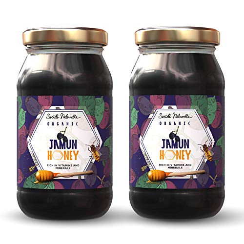 Image of Societe Naturelle super saver Organic Jamun honey 500 gm | all natural | rich in antioxidants | unprocessed pure | pack of 2