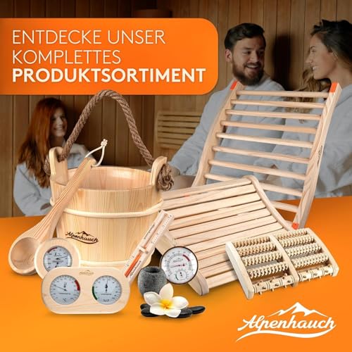 ALPENHAUCH Sauna Aromaschale aus massivem Granit [5x5cm] - Hitzebeständiger Sauna Aufguss Stein für intensiven Duft - Für Mentholkristalle & Saunaöle - Sauna Zubehör inkl. E-Book 6