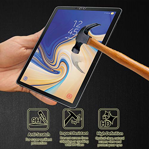 Image of Orzero (2 Pack) Tempered Glass Screen Protector Compatible for Samsung Galaxy Tab S4 2018 T835 /T830, HD 2.5D Arc Edges 9 Hardness Anti-Scratch Full-Coverage