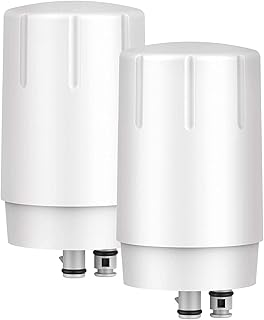 GLACIER FRESH Water Filter Faucet Replacement, Replacement for Brita Faucet Filter, Brita 36311 On Tap Water Filter, Compatible with Brita FR-200, FF-100, and All Brita Tap Water Filters (Pack of 2）