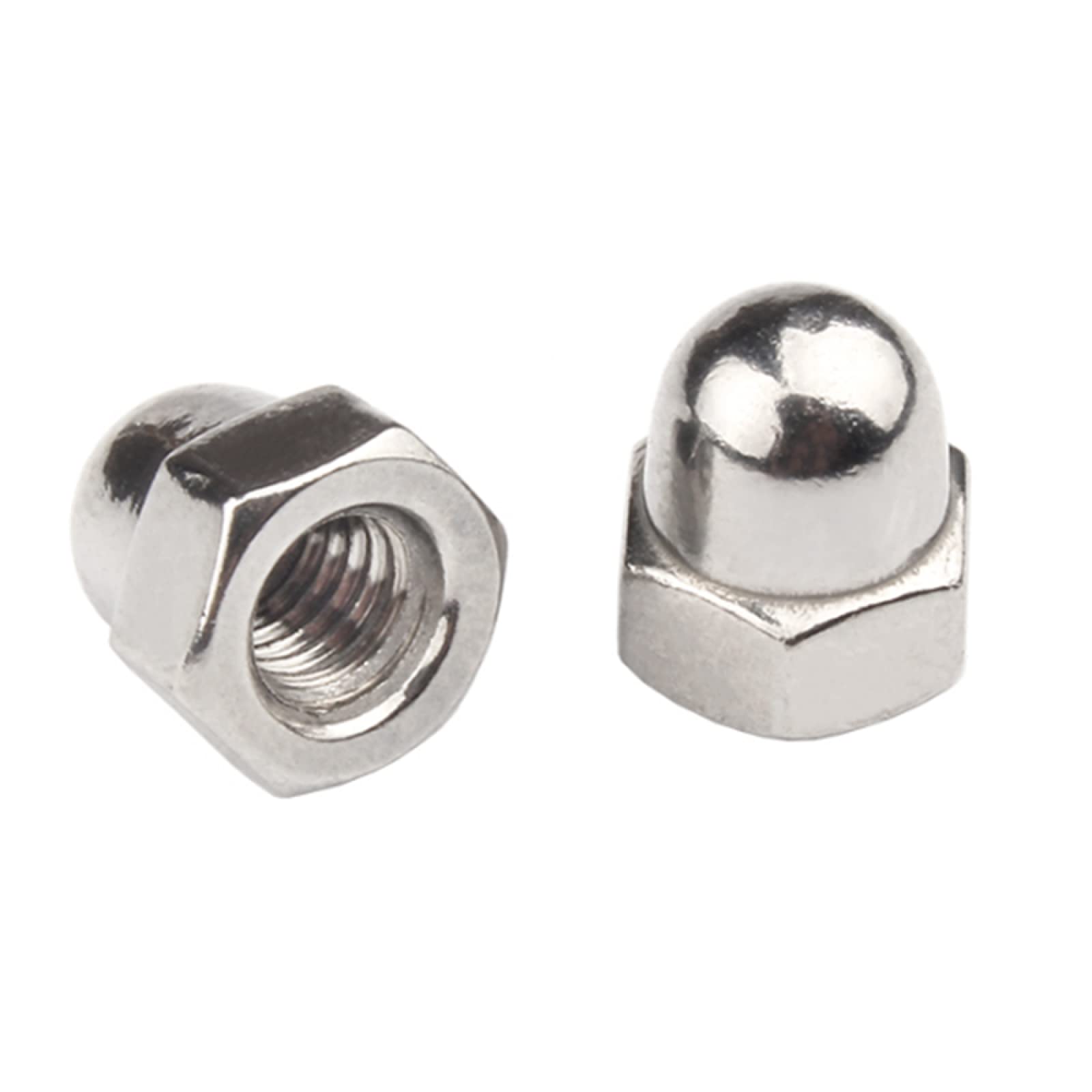 Feingewinde-Hutmuttern, Edelstahl-Hutmuttern, dekorative Muttern,M10*1,25 * 5pcs