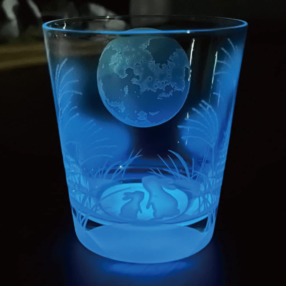 Amazon | 幻想的な光を楽しむグラス 高級 ロックグラス 蓄光グラス