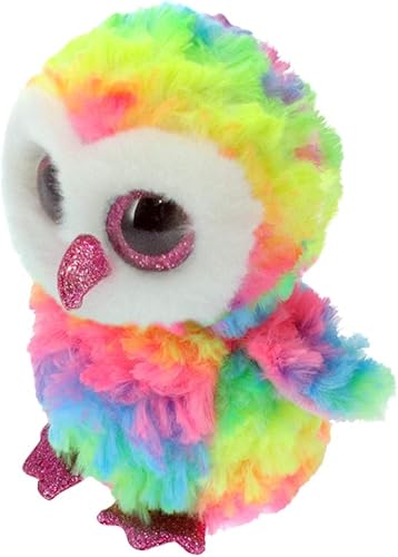 Peluche de búho OWEN multicolor de tamaño regular de felpa, de TY