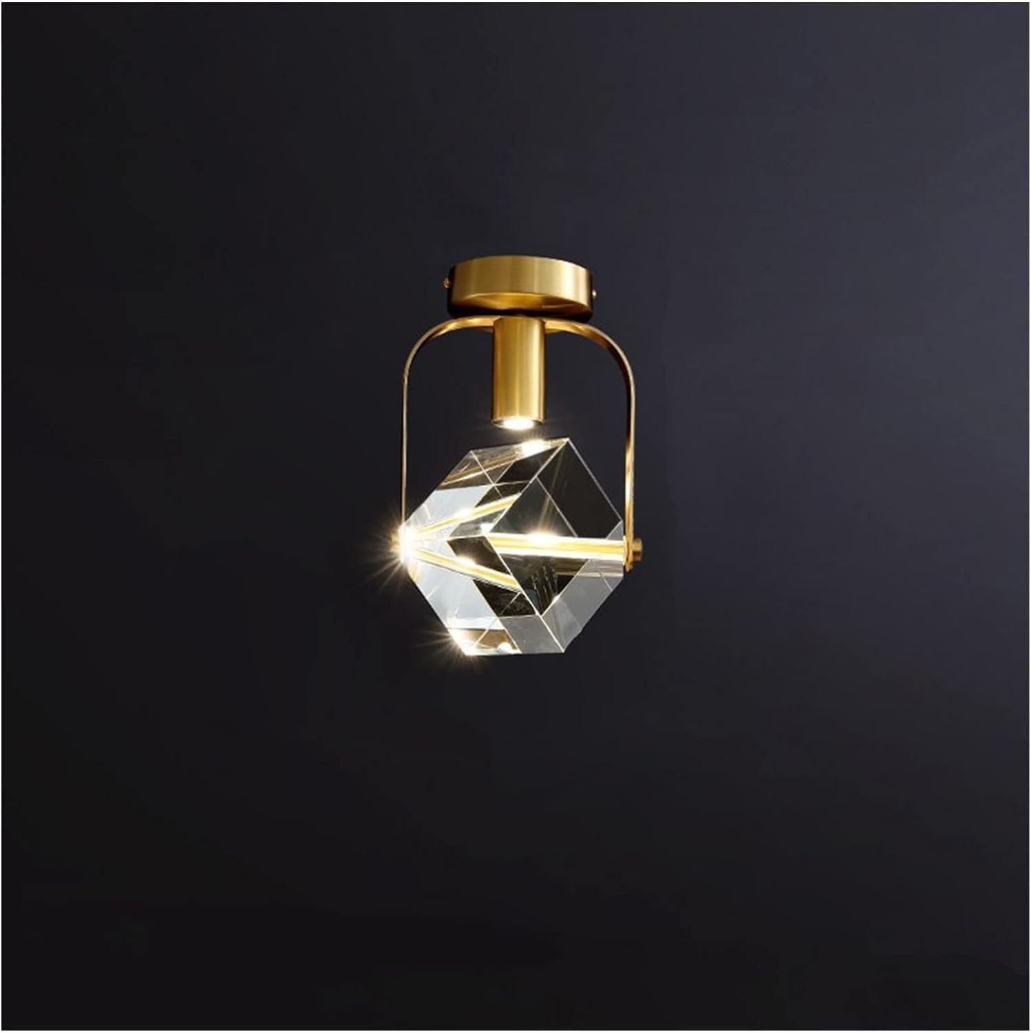 FZQSXAZU Modern Crystal Ceiling Lights LED Pendant Lamp Compatible with Living Room Bedroom Cloakroom Corridor Indoor Light Fixtures,Chandelier